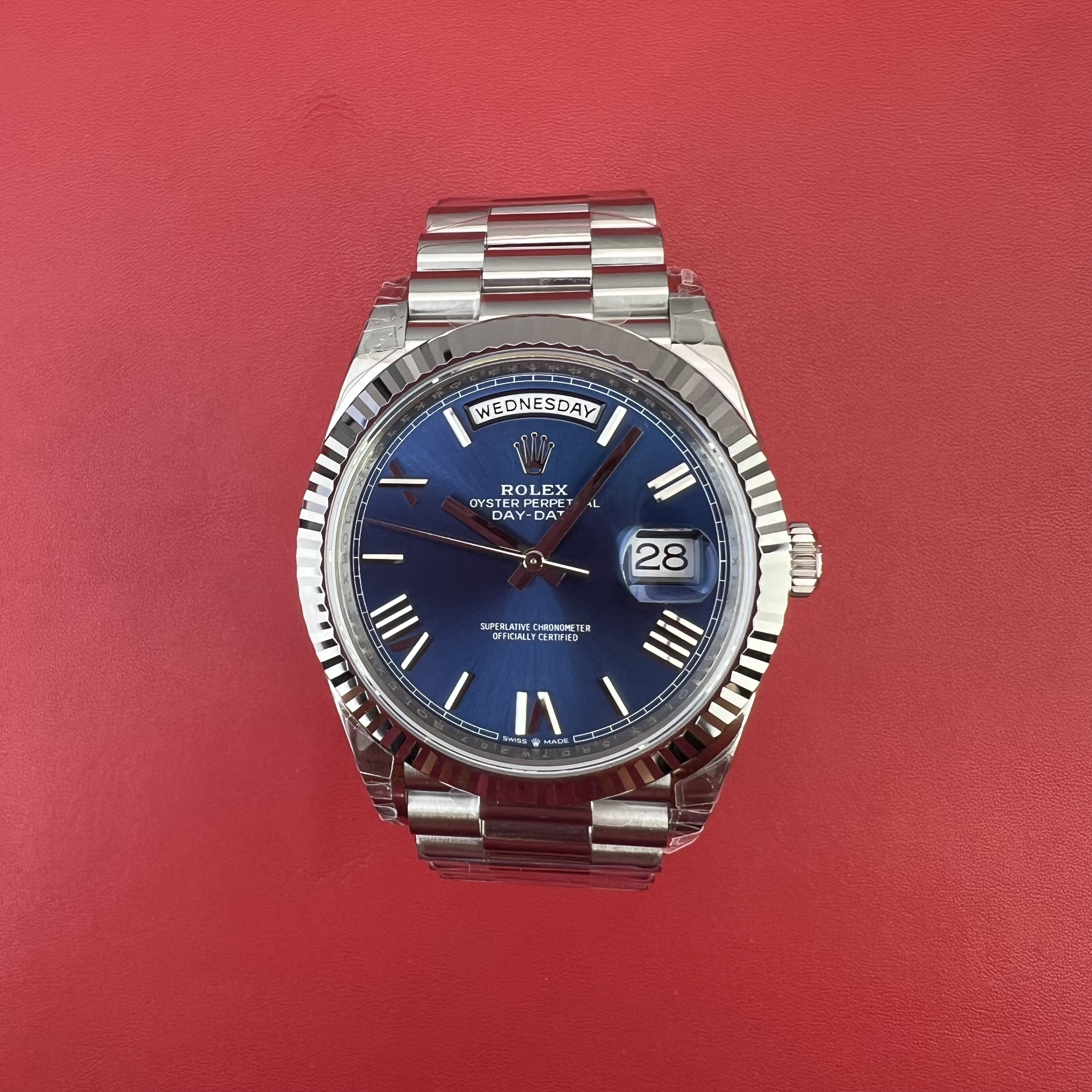 [국내배송] VS 데이데이트 40MM 블루 로만 8.27 2번 QC