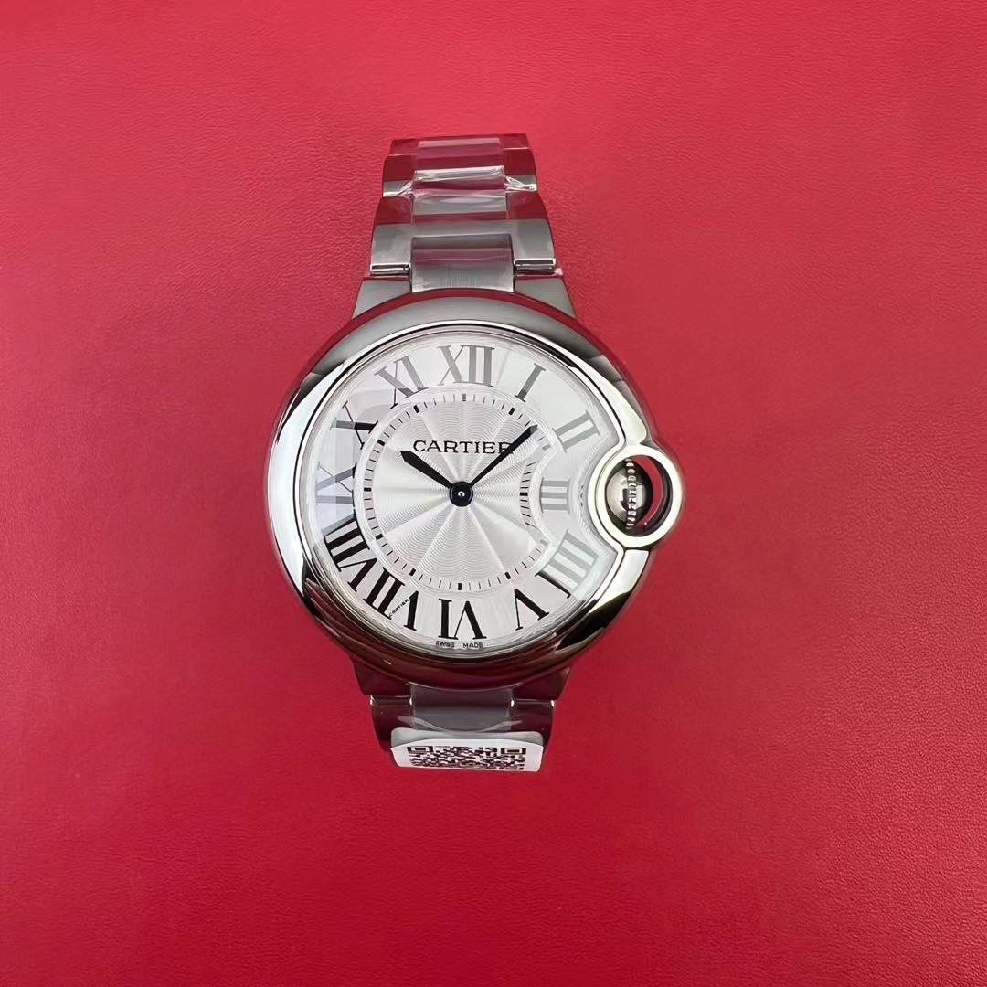 [국내배송] AF 발롱블루 33mm 화이트 쿼츠 08.25 2번 QC