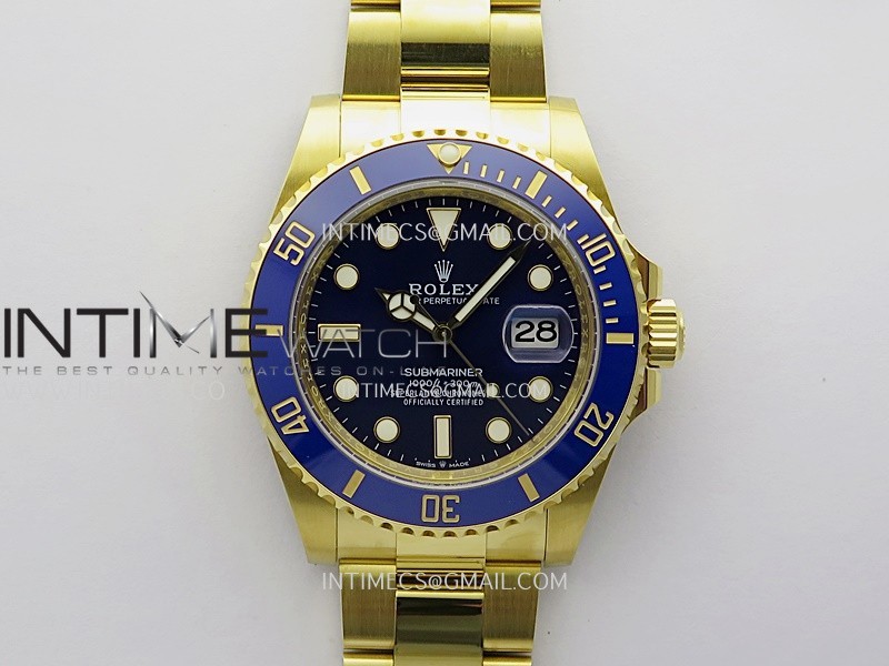 Submariner 126613 LB YG THBF 1:1 Best Edition Blue Dial On YG Bracelet SH3235