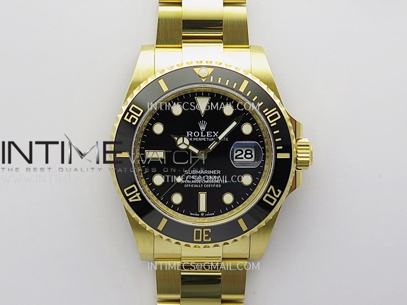 Submariner 126613 LN YG THBF 1:1 Best Edition Black Dial On YG Bracelet SH3235