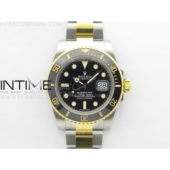 Submariner 116613 LN Black Ceramic SS/YG VSF 1:1 Best Edition Black Dial on SS/YG Bracelet VS3135