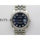 DateJust 126284 Diamond Bezel 904L SS VSF 1:1 Best Edition Blue Dial Diamond Marker On Jubilee Bracelet VS3235