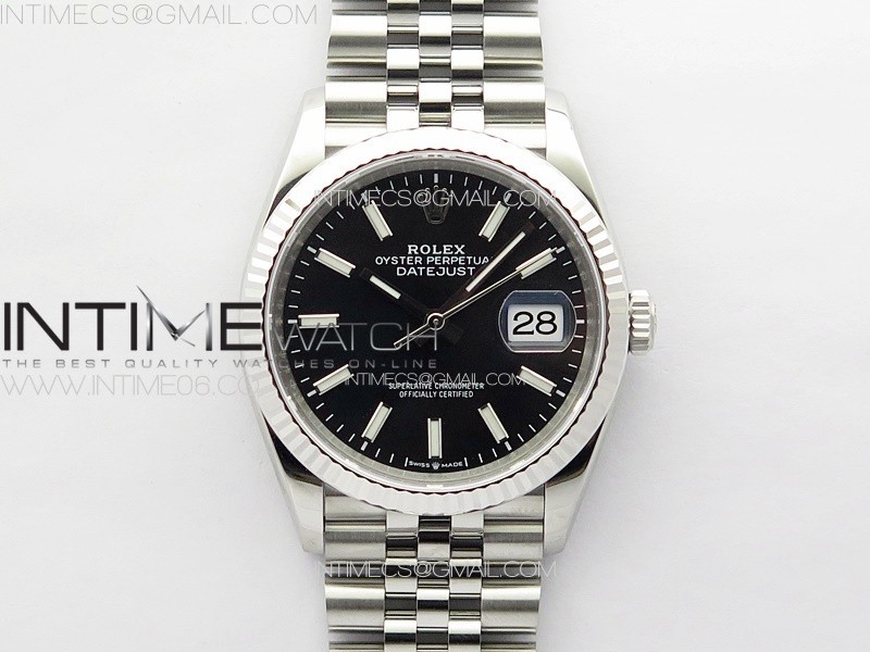 DateJust 36 SS 126234 VSF 1:1 Best Edition 904L Steel Black Dial on Jubilee Bracelet VS3235