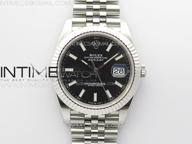 DateJust 41 126334 904L SS VSF 1:1 Best Edition Black Dial on Jubilee Bracelet VS3235