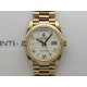 Day Date 128235 Gain Weight RG QF 1:1 Best Edition White Dial Roman Markers on RG President Bracelet