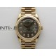 Day Date 128235 Gain Weight RG QF 1:1 Best Edition Gray Dial Diamond Markers on RG President Bracelet