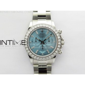 Daytona T Crystals Bezel SS APSF Best Edition Ice Blue Dial On SS Bracelet A7750