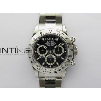 Daytona 116520 904L SS VSF 1:1 Best Edition Black Dial On 904L SS Bracelet DD4130