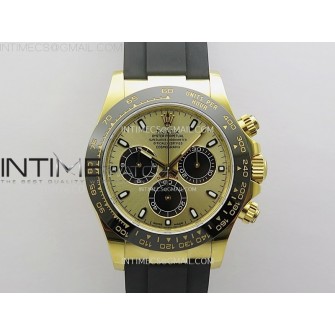 Daytona 116518 904L YG VSF 1:1 Best Edition Gold Dial On Oysterflex DD4130