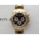Daytona 126509 904L RG QF Best Edition Black Dial RG Subdial Diamonds Markers On 904L RG Bracelet SA4131