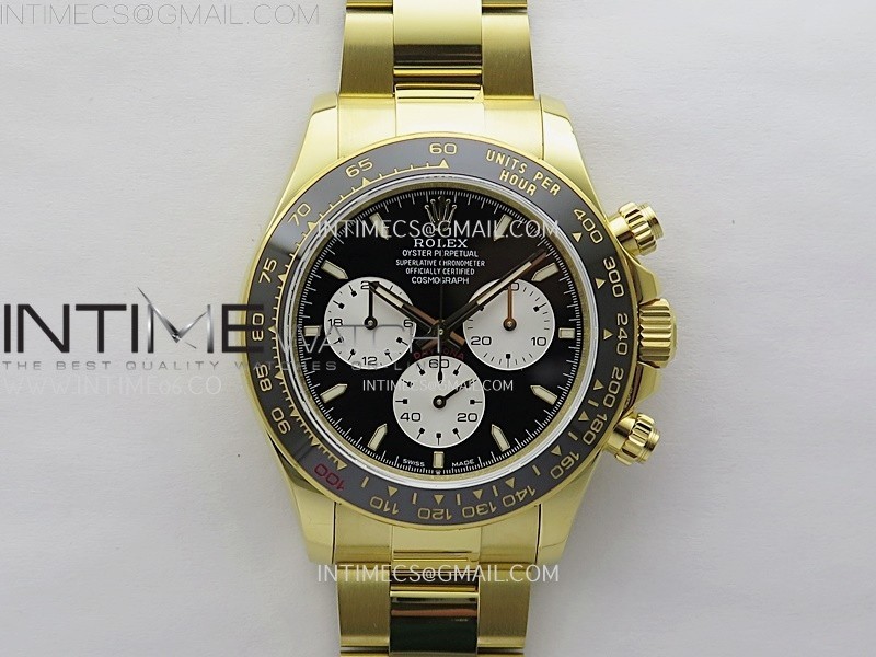 Daytona 2023 Le Mans YG QF Best Edition Black Dial On 904L RG Case and Bracelet SA4132