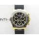 Daytona 116518 YG APSF 1:1 Best Edition Black Dial Diamonds Markers on Oysterflex Rubber Strap SH4130