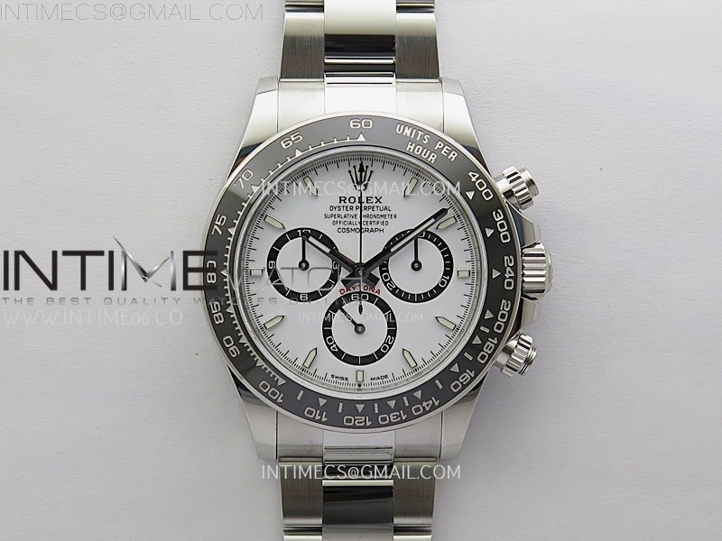 Daytona 126500 VSF 1:1 Best Edition 904L Steel White Dial on SS Bracelet DD4131