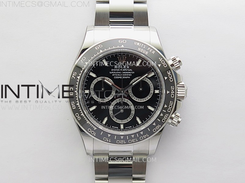 Daytona 126500 904L SS VSF 1:1 Best Edition Black Dial on 904L SS Braclet DD4131
