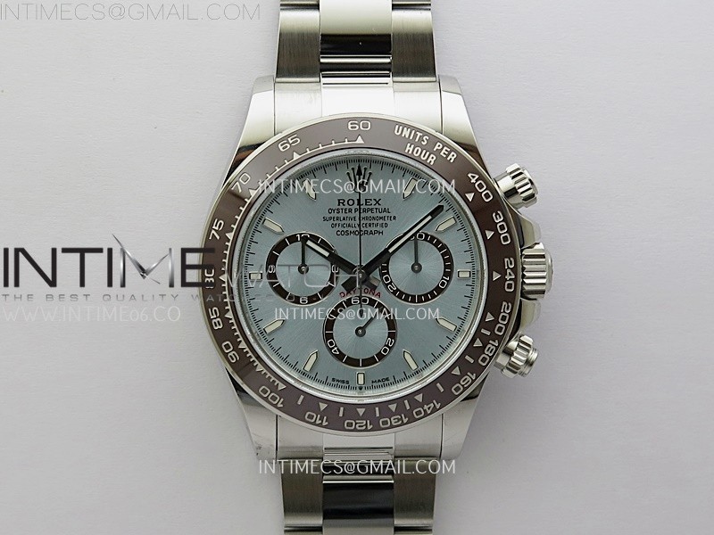 Daytona 126506 904L SS VSF 1:1 Best Edition Ice Blue Dial Stick Markers on 904L SS Bracelet Super Clone Asian 4131