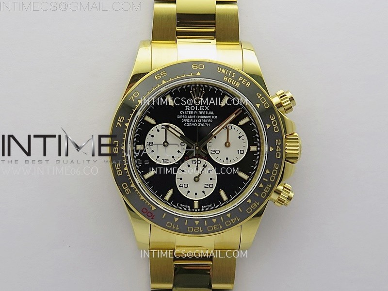 Daytona 126528 Le Mans YG QF 1:1 Best Edition Black Dial On YG Bracelet SH4132 V8