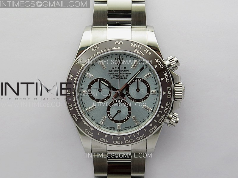 Daytona 126506 Gain Weight VSF 1:1 Best Edition Ice Blue Dial T Diamond Marker on Bracelet DD4131