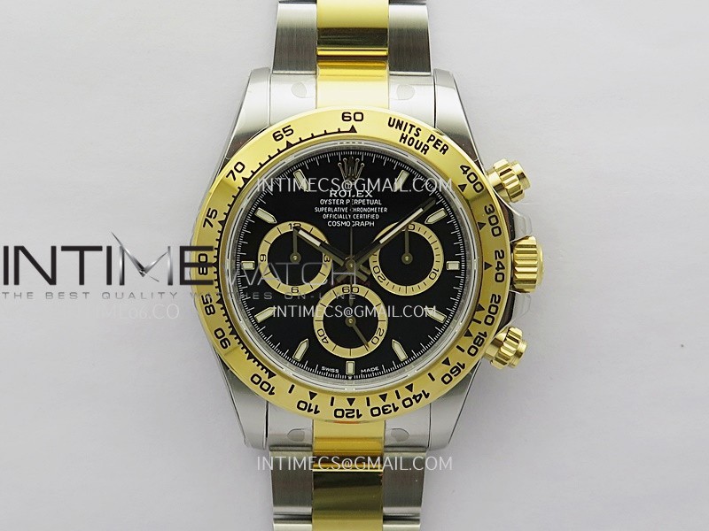 Daytona 126503 SS/YG Gain Weight VSF 1:1 Best Edition Black Dial On Oyster Bracelet DD4131