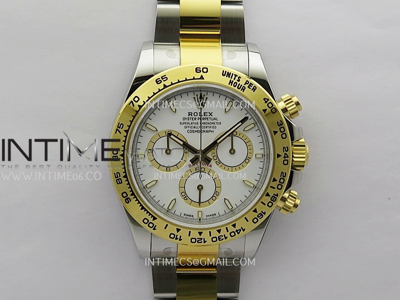 Daytona 126503 SS/YG Gain Weight VSF 1:1 Best Edition White Dial On Oyster Bracelet DD4131
