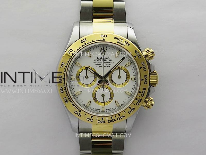 Daytona 126503 SS/YG Gain Weight QF 1:1 Best Edition White Dial On Oyster Bracelet SH4131