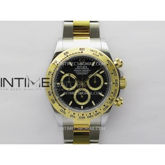 Daytona 126503 SS/YG Gain Weight QF 1:1 Best Edition Black Dial On Oyster Bracelet SH4131