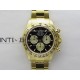 Daytona 126508 Gain Weight YG QF 1:1 Best Edition Black Dial YG Subdial Stick Markers on YG Bracelet SH4131 V6