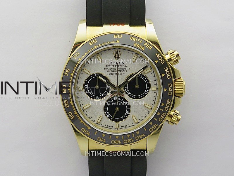 Daytona 126518 Gain Weight V11 QF 1:1 Best Edition Real Meteorite Dial Stick Markers On Oysterflex Strap SH4131