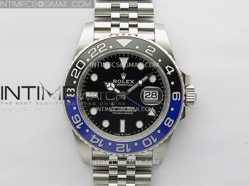 GMT-Master II 126710 BLNR 904L SS V3 VSF 1:1 Best Edition Black Dial On Jubilee Bracelet DD3285 CHS