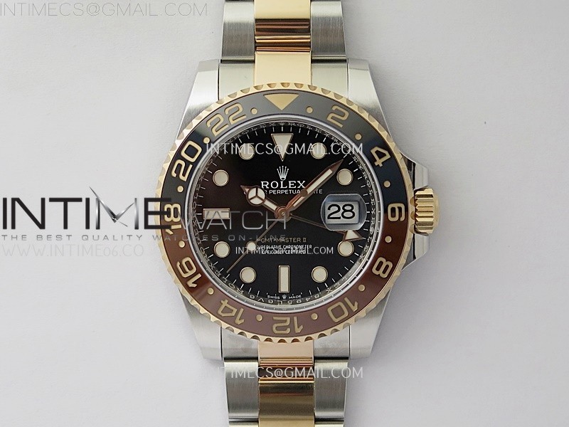 GMT-Master II 126711 CHNR ARF 1:1 Best Edition on Black Dial SS/RG Bracelet Super Clone VR3285 CHS (Gain Weight)