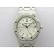 Royal Oak 41mm 15500 Frosted SS APSF 1:1 Best Edition Silver Textured Dial on Frosted SS Bracelet SA4302 Super Clone
