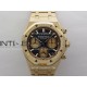 Royal Oak Chrono 26240OR Frosted RG V2 APSF 1:1 Best Edition Blue Dial RG Subdial On Frosted RG Bracelet SA4401 Super Clone (Free Sprung)