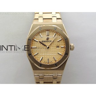 Lady Royal Oak 33mm 67651 RG ZF 1:1 Best Edition RG Textured Dial on RG Bracelet RONDA Quartz