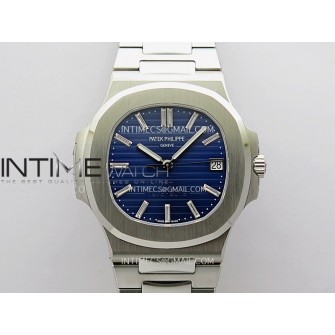 Nautilus 5711 3KF 1:1 Best Edition 40th Anniversary Blue Dial on SS Bracelet A324 Super Clone V2