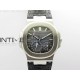 Nautilus 5712G SS PPF 1:1 Best Edition Blue Dial on Black Leather Strap A240 Super Clone V2