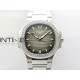 Nautilus 7118 New Version Ladies Diamonds Bezel PPF 1:1 Best Edition Gray Dial on SS Bracelet A324 Super Clone