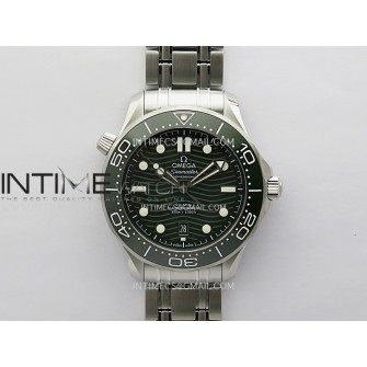 Seamaster Diver 300M Green Ceramic Bezel V4 VSF 1:1 Best Edition Green Dial On SS Bracelet Super Clone Asian 8800