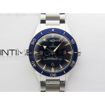 Seamaster 300 Heritage VSF 1:1 Best Edition Blue Dial on SS Bracelet A8912 Super Clone