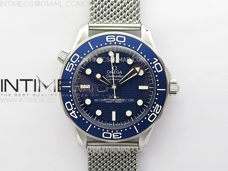 Seamaster 300M 42mm James Bond 60th anniversary VSF Best Edition on Mesh Bracelet A8806