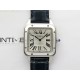 Santos Dumont 38mm SS F1F Best Edition Silver Dial on Blue Leather Strap Quartz
