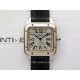 Santos Dumont 38mm SS/RG F1F Best Edition Silver Dial on Black Leather Strap Quartz