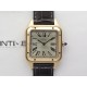 Santos Dumont 43.5mm RG F1F Best Edition Silver Dial on Brown Leather Strap Quartz