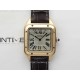 Santos Dumont 38mm RG F1F Best Edition Silver Dial on Black Leather Strap Quartz