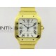 Santos de Cartier 40mm 2018 BVF 1:1 Best Edition YG White Dial on YG SmartLinks Bracelet MIYOTA 9015