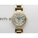 Ballon Bleu 36mm Diamonds Bezel RG 3KF 1:1 Best Edition White Textured Dial on SS Bracelet A076