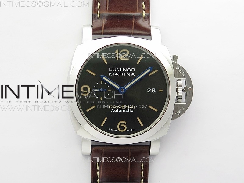 Pre Order PAM1116  SS VSF 1:1 Best Edition Green Dial on Brown Leather Strap P.9010 Super Clone