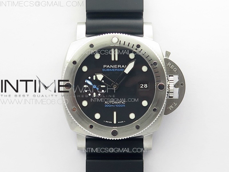 PAM1229 Y VSF 1:1 Best Edition Black Dial on Black Rubber Strap P900