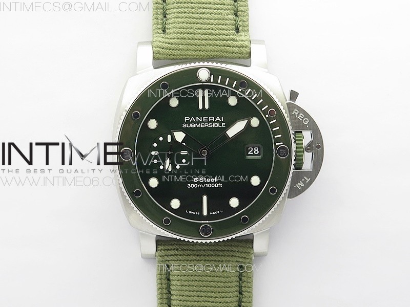 PAM1287 Y VSF 1:1 Best Edition Green Dial on Green Leather Strap P.900 Super Clone