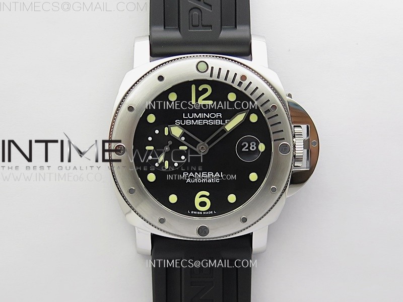 PAM1024 Submersible 44mm VSF Best Edition Black Dial on Black Rubber Strap P900