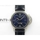 PAM1279 X Luminor GMT 42mm Titanium VSF 1:1 Best Edition Blue Dial on Black Leather Strap P.9011 Super Clone