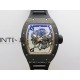 RM055 RG Inner Bezel Black Crown NTPT ZF 1:1 Best Edition on Black Rubber Strap RMUL2 Super Clone V2